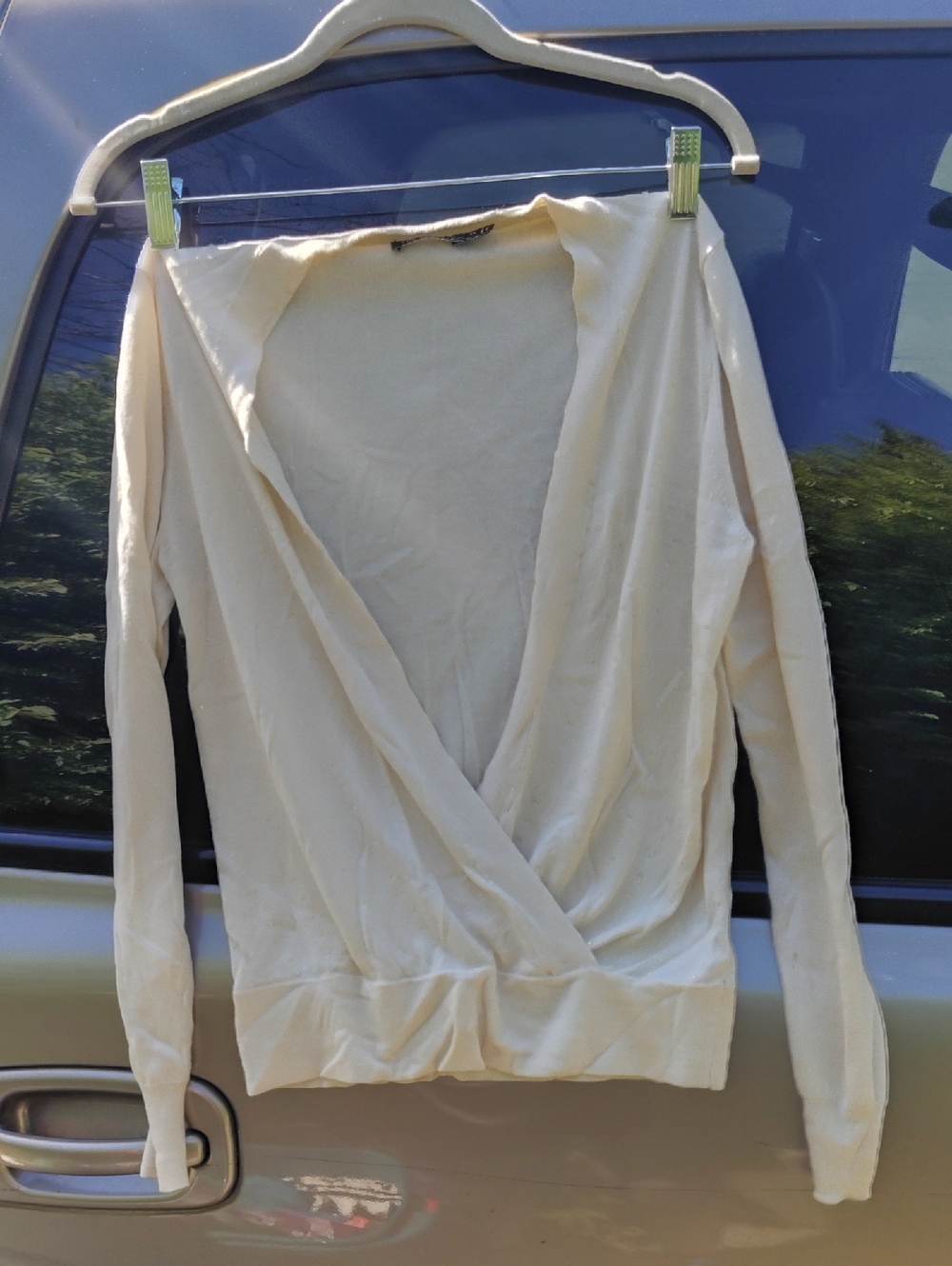 The Limited Cream Wrap Cardigan